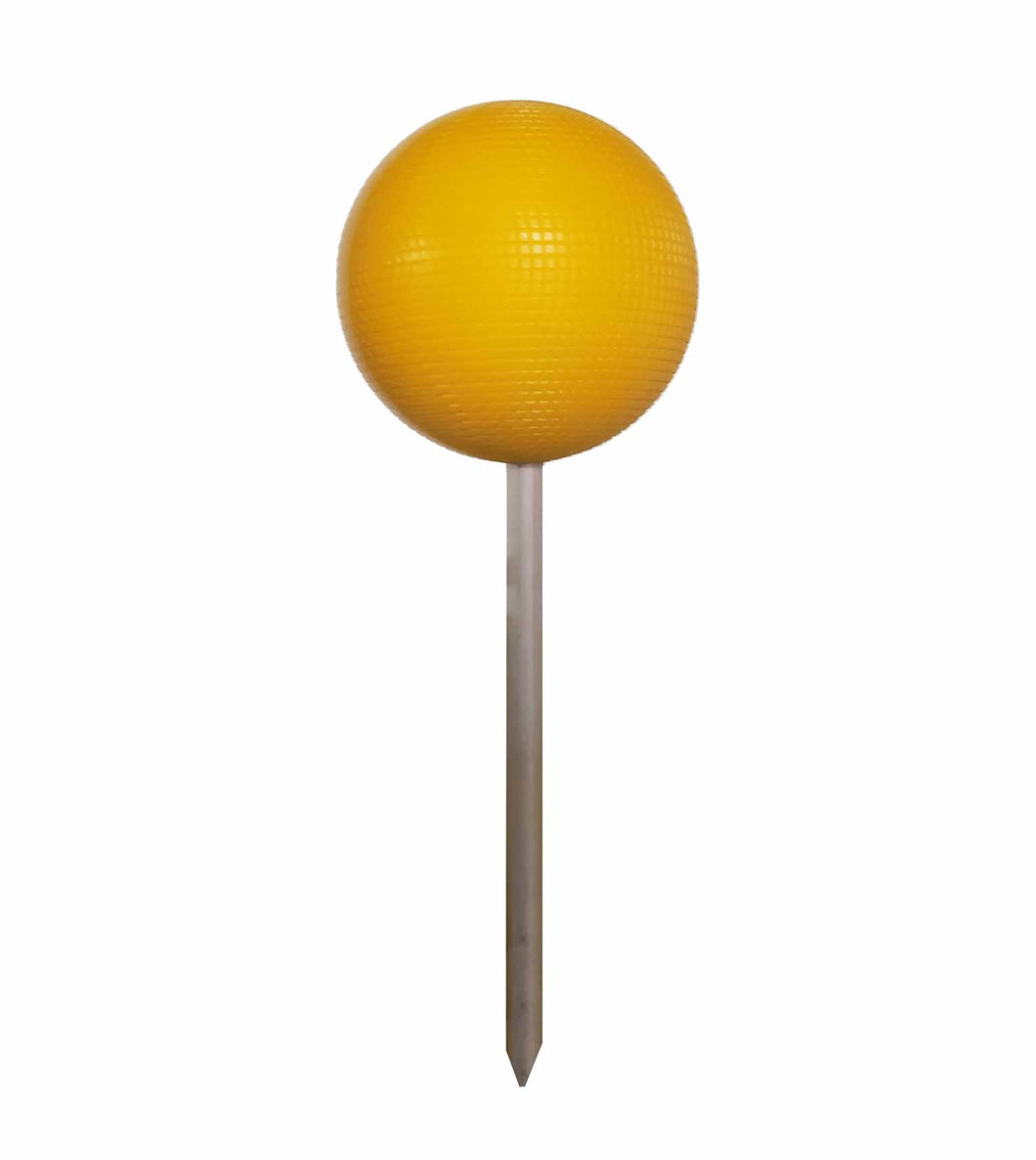 Croquet target ball for practice play