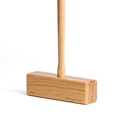 Grange croquet mallet with square head by Oakley Woods Croquet