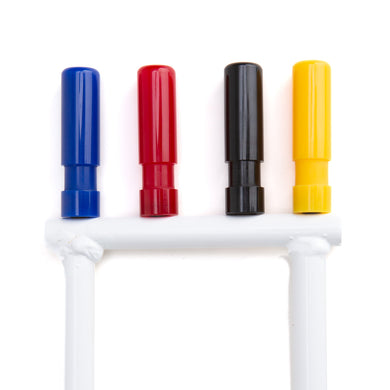 Magnetic croquet clips in first color solid