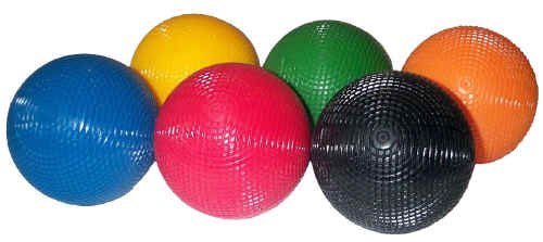 Sport croquet balls - 6 colors